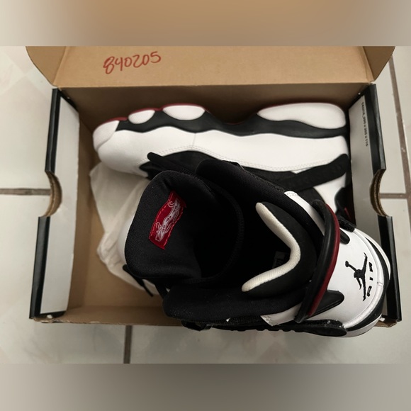(G6) Air Jordan 6 Rings ‘Black White Gym Red’ - Picture 4 of 9